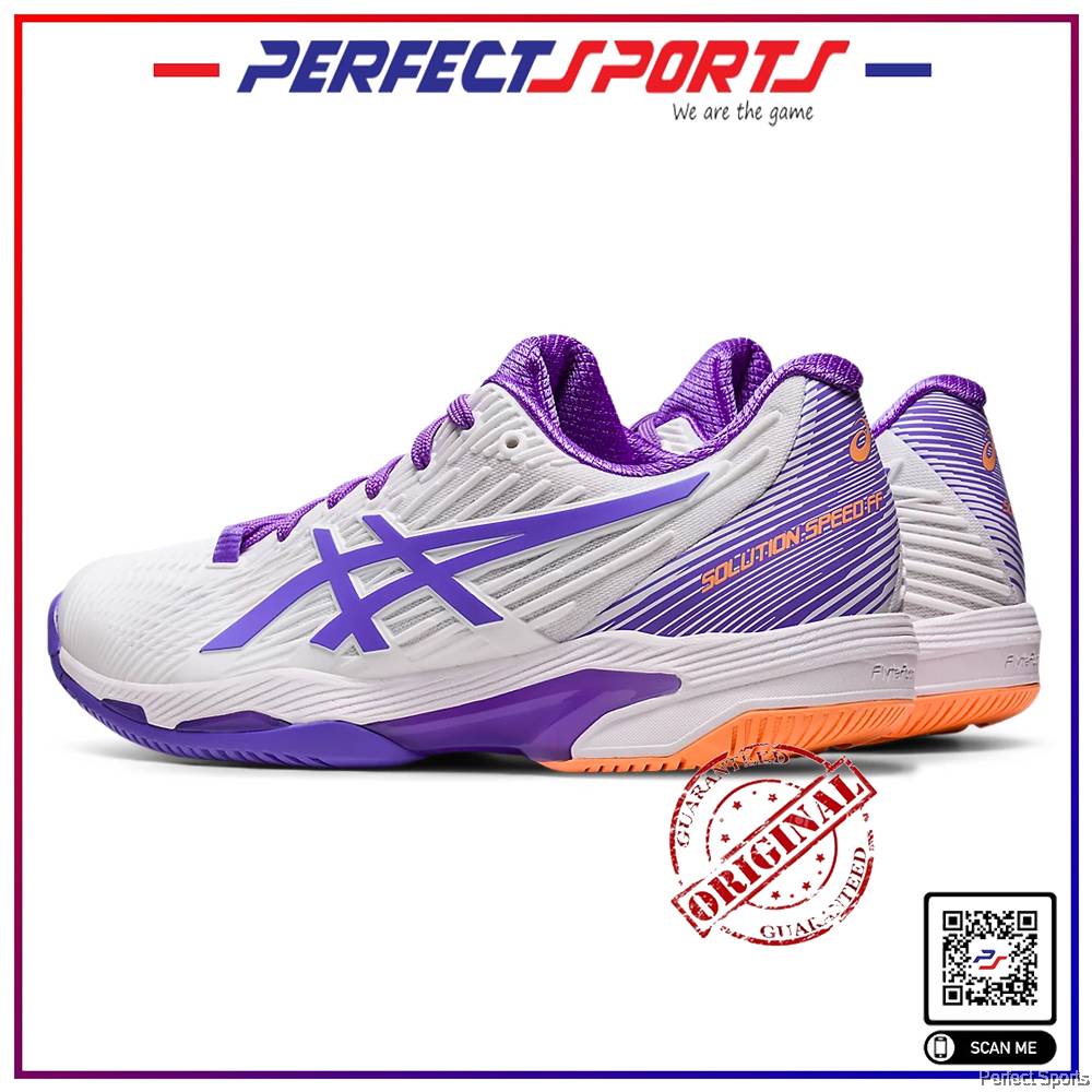 Asics Solution Speed FF 2 (Women) White/Amethyst Tennis Shoe