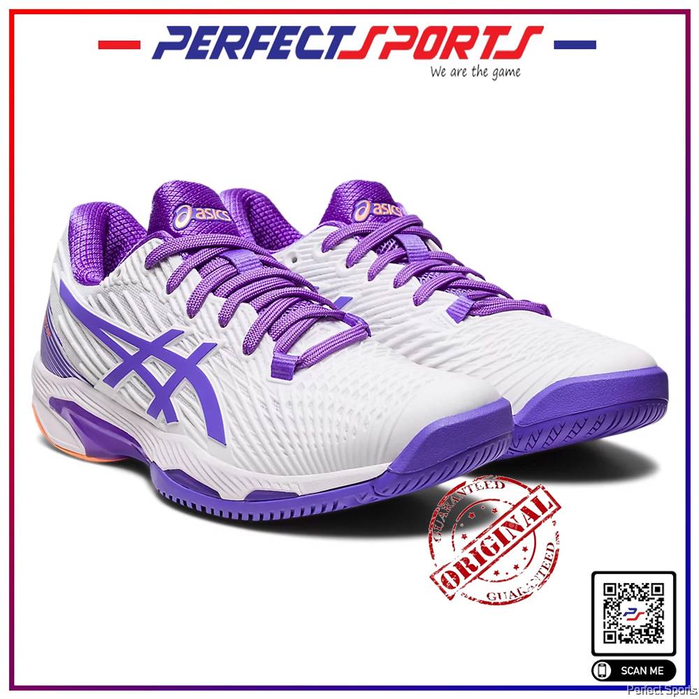 Asics Solution Speed FF 2 (Women) White/Amethyst Tennis Shoe