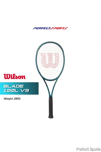 Free String + Grip] WILSON Blade 100L V9 (285G) TENNIS RACKET