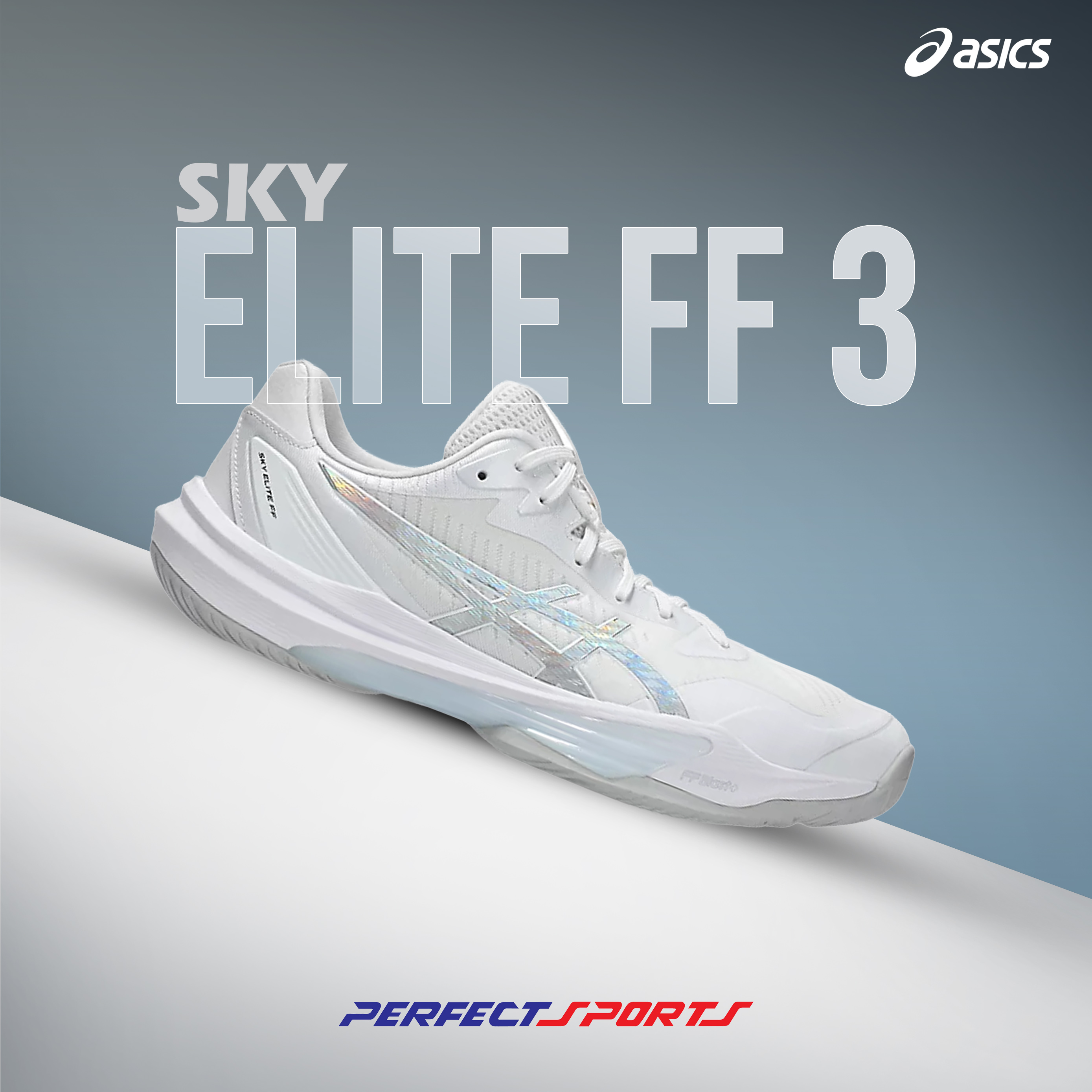 ASICS SKY ELITE FF 3 Indoor Shoes White/Pure Silver